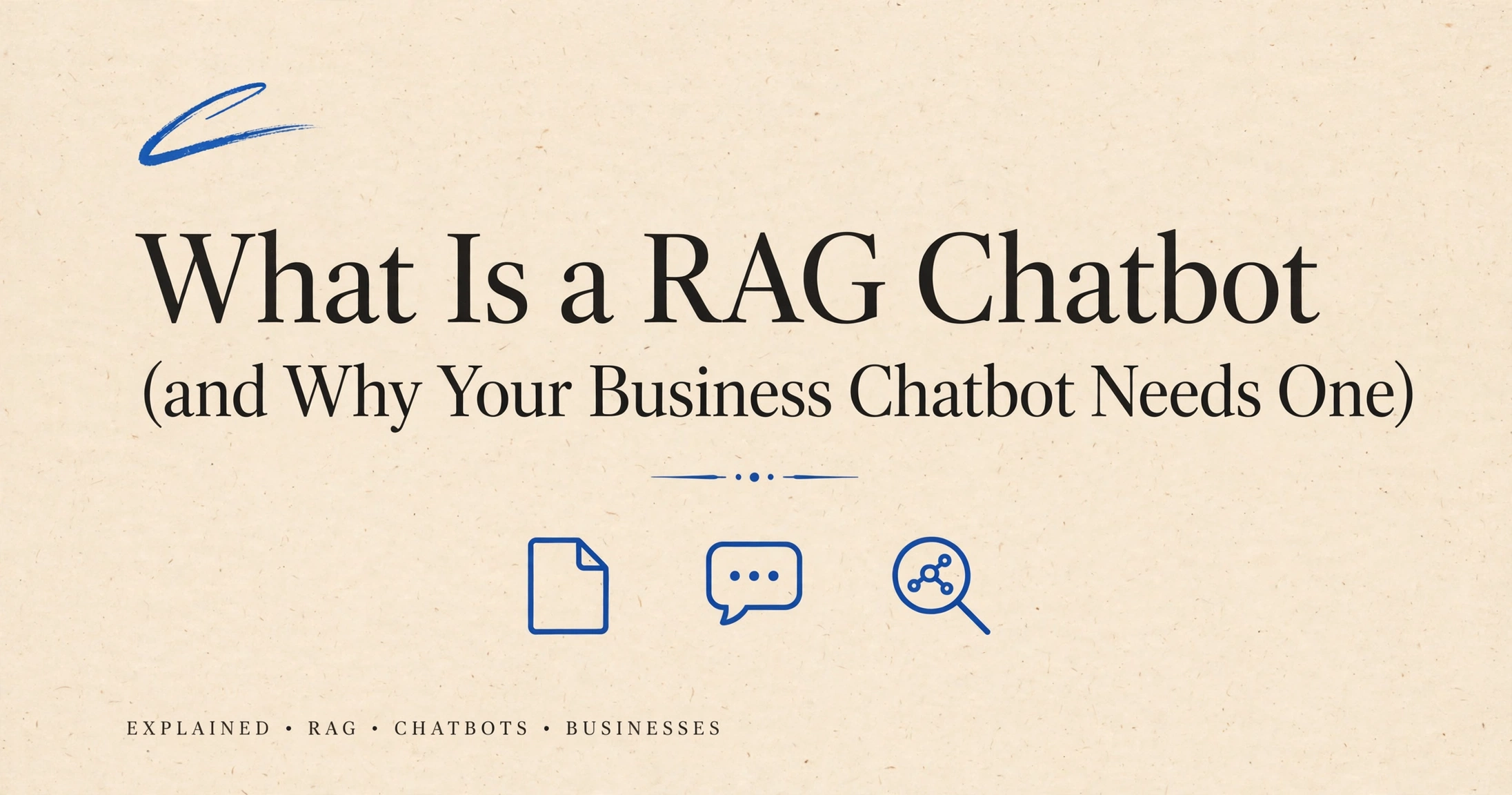 Blog cover showing the article title in serif type on a warm paper background with a blue brand mark